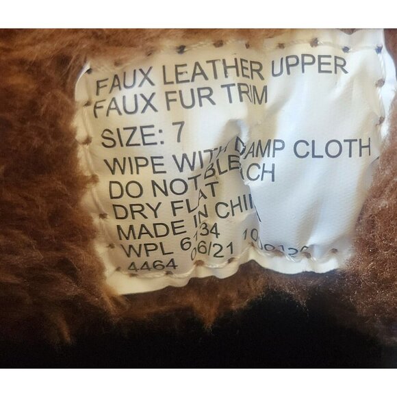 Lukees by Muk Luks Women Sz 7 Lacy Lori Navy Blue Combat Boot Knit Cuff Side Zip - Picture 11 of 11